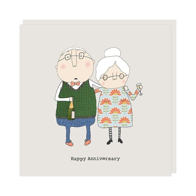 Anniversary Old Couple Card - Rosie Made A Thing
