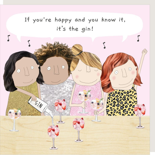 Happy Gin Card - Rosie Made a Thing