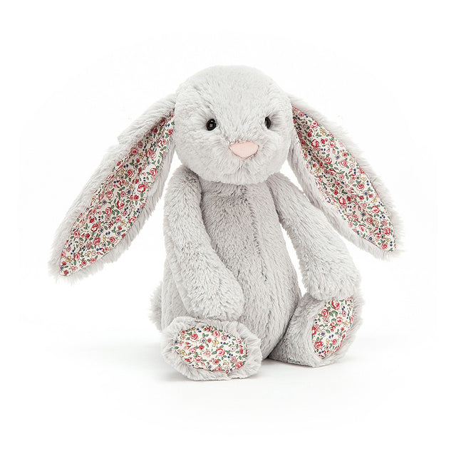 Bashful Blossom Silver Bunny Medium Soft Toy - Jellycat