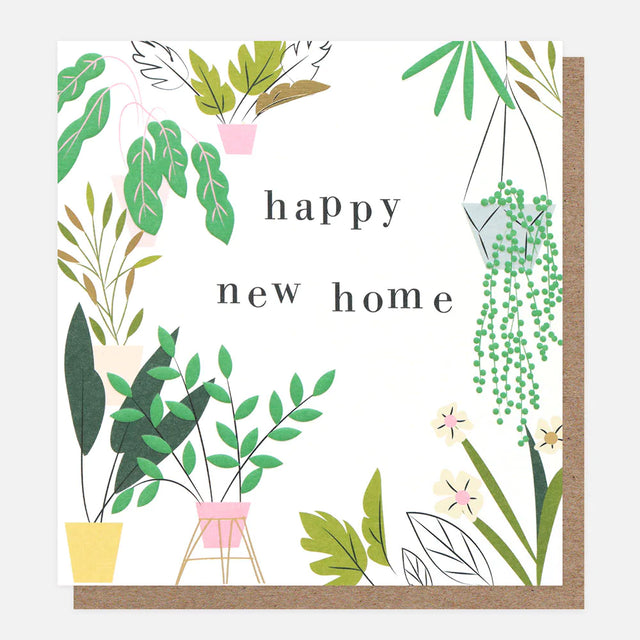 Happy New Home Plants Card - Caroline Gardner