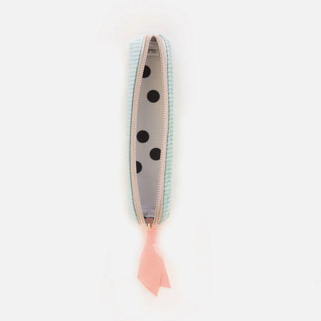 Blue Cord Slim Pencil Case - Caroline Gardner