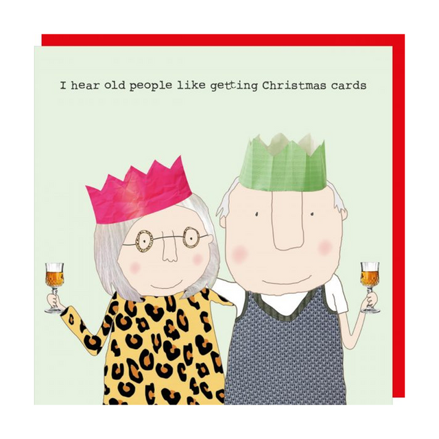 Both Old - Festive Rosie Christmas Card - Rosie Made A Thing