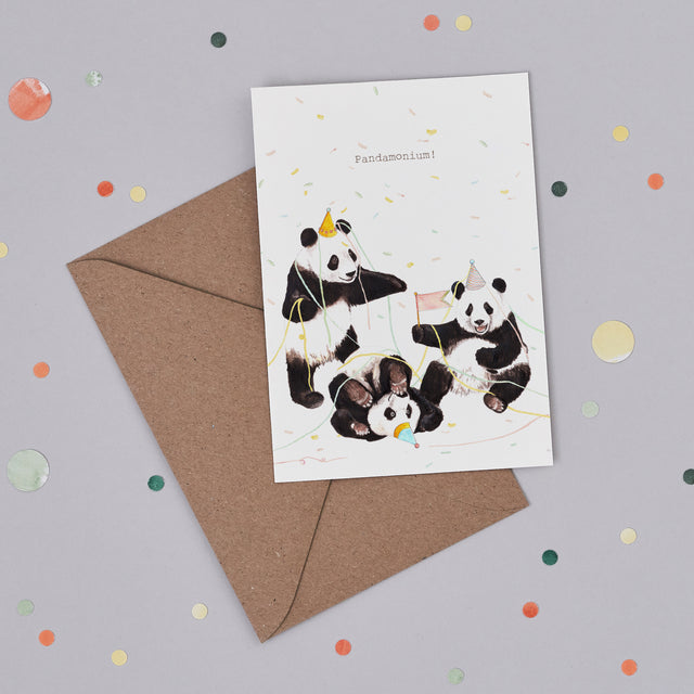 Pandamonium Illustrated Birthday Card - Mister Peebles