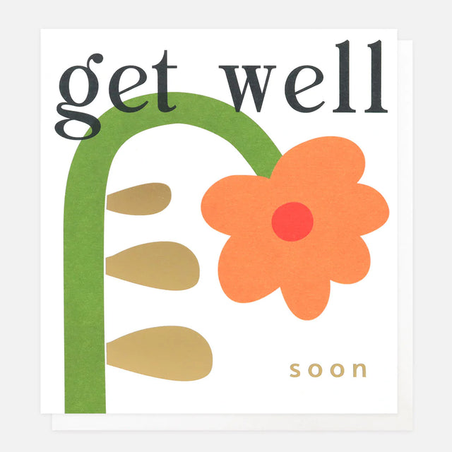 Get Well Soon Flower Card - Caroline Gardner