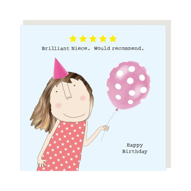 Five Star Niece Card - Rosie Made A Thing