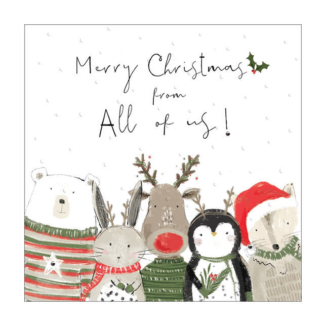 From All of Us Christmas Card - Handcrafted Card Co