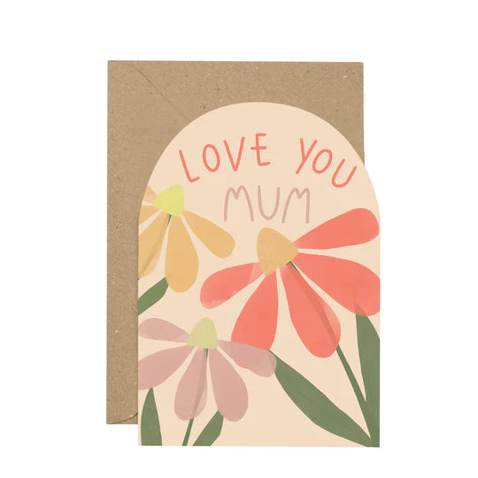 Love You Mum Card - Plewsy