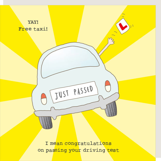 Driving Test Card - Rosie Made A Thing