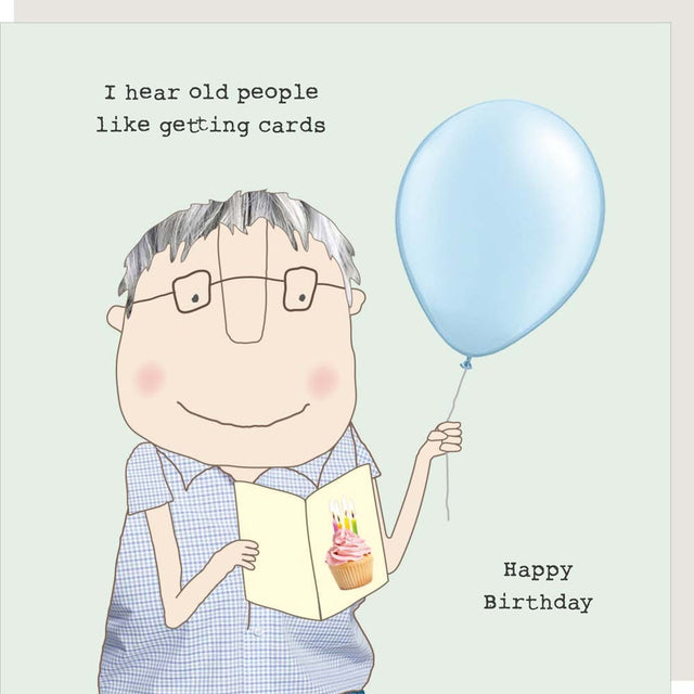 Old People Like Cards Boy Card - Rosie Made a Thing