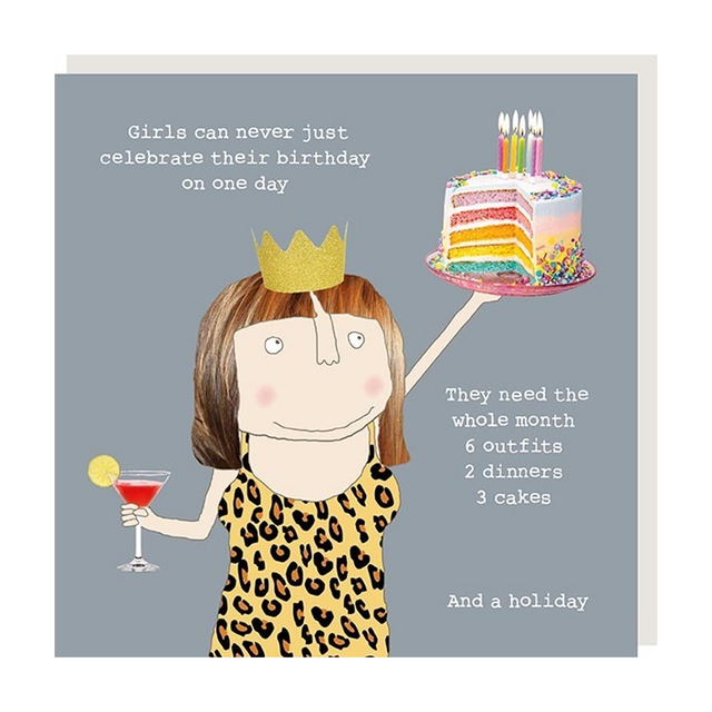 Girl's Birthday On One Day Card - Rosie Made A Thing