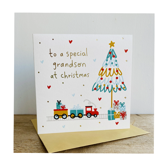 To a Special Grandson at Christmas Card - Megan Claire