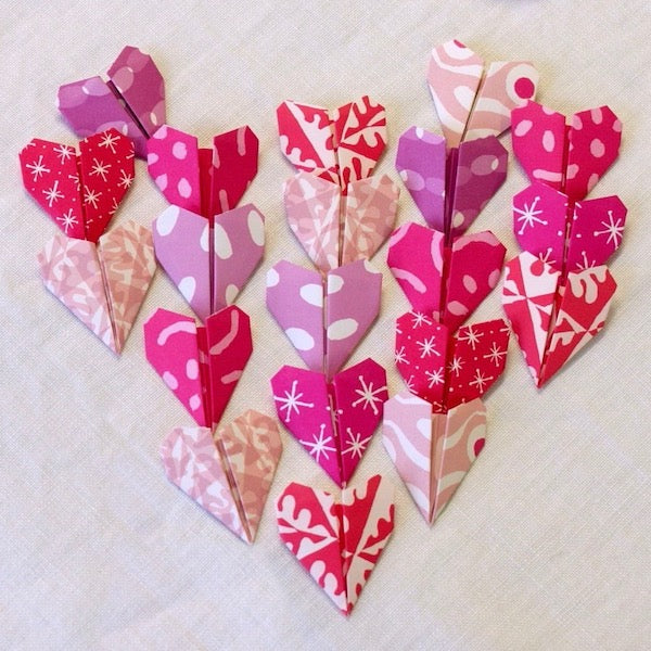 Heart Bunting Origami Kit - Cambridge Imprint