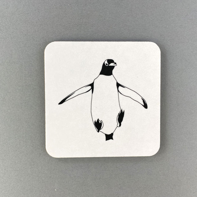 Jumping Gentoo Penguin Coaster - Penguin Ink