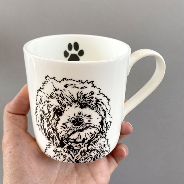 Cockapoo Fine Bone China Mug - Penguin Ink