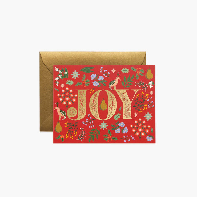 Joy Partridge Xmas Card - Rifle Paper Co