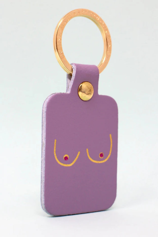 Boobie Keyring: Lilac