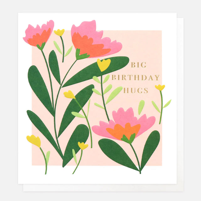 Big Birthday Hugs Birthday Card - Caroline Gardner