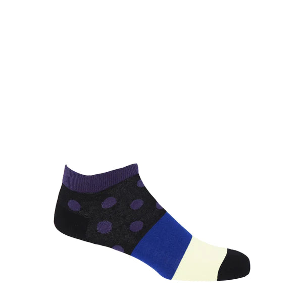 Mayfair Men's Trainer Socks - Purple - Peper Harow