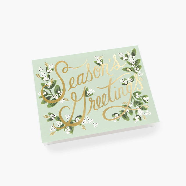 Mistletoe Season's Greetings Card - Rifle Paper Co