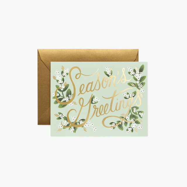 Mistletoe Season's Greetings Card - Rifle Paper Co
