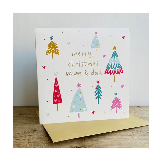 Merry Christmas Mum & Dad Card - Megan Claire