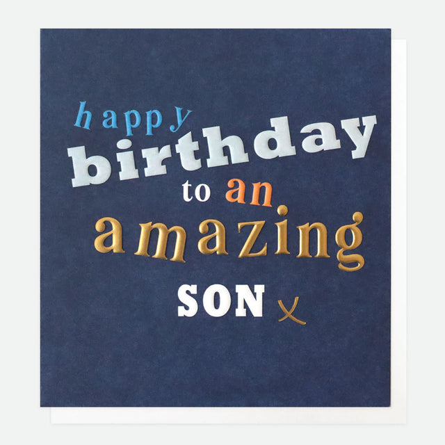 Amazing Son Birthday Card - Caroline Gardner