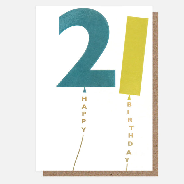 21 Happy Birthday Card - Caroline Gardner