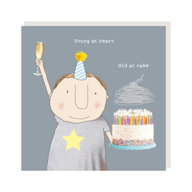 Old At Cake Boy Card - Rosie Made A Thing