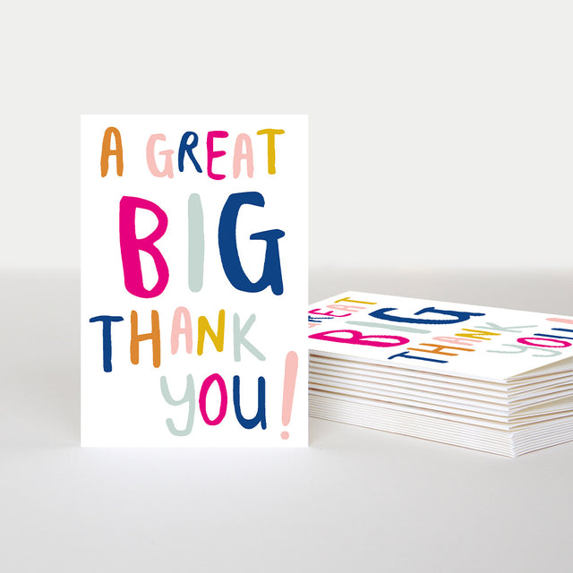 A Great Big Thank You Notecards - Pack of 10 - Caroline Gardner