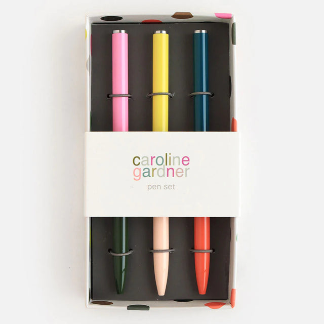 Set of 3 Slim Pens - Caroline Gardner