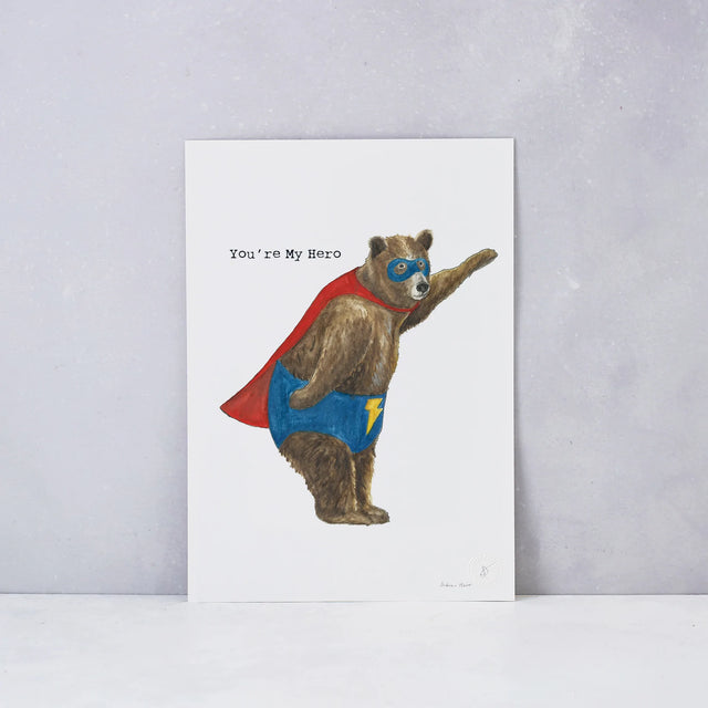 youre-my-hero-a4-print-mister-peebles