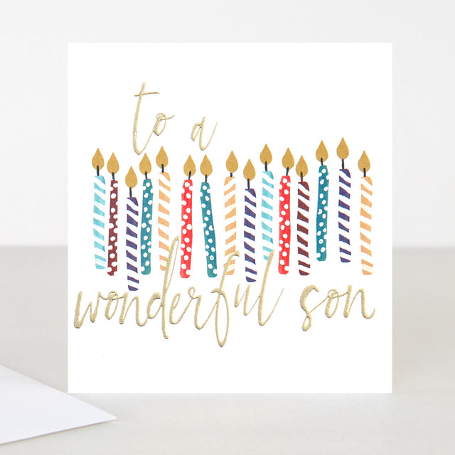 To A Wonderful Son Birthday Card - Caroline Gardner
