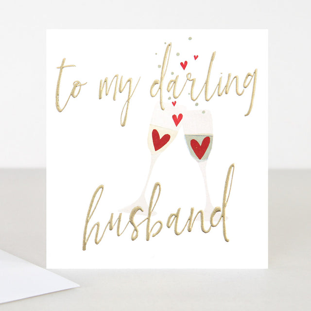 To My Darling Husband Greeting Card - Caroline Gardner