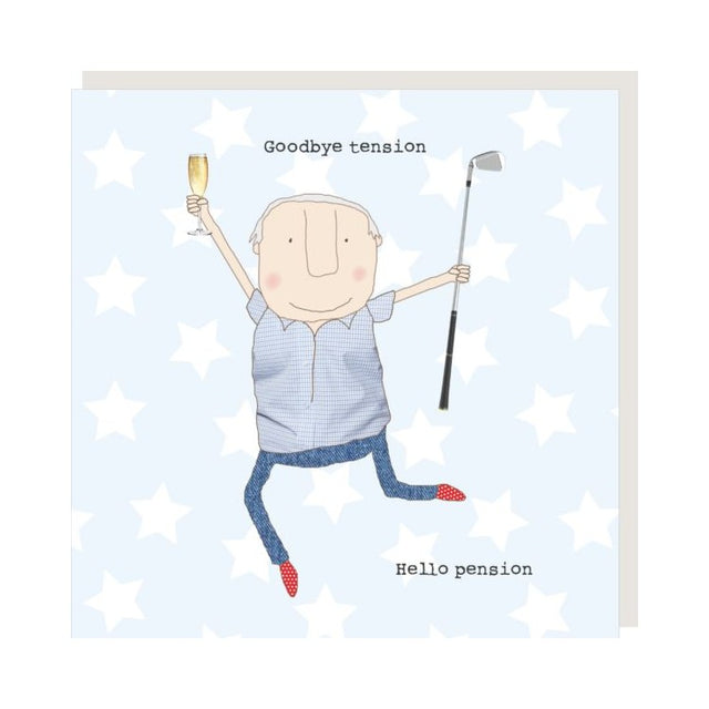 Retirement Pension Boy Card - Rosie Made A Thing