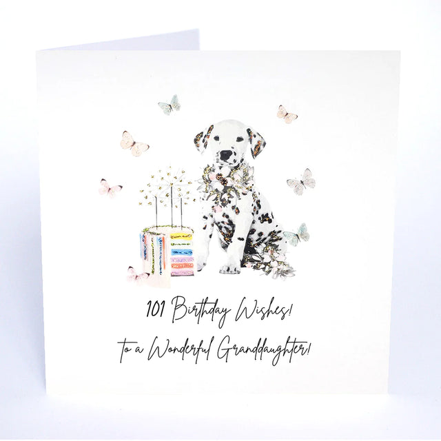 Wonderful Granddaughter 101 Birthday Wishes Card - Five Dollar Shake
