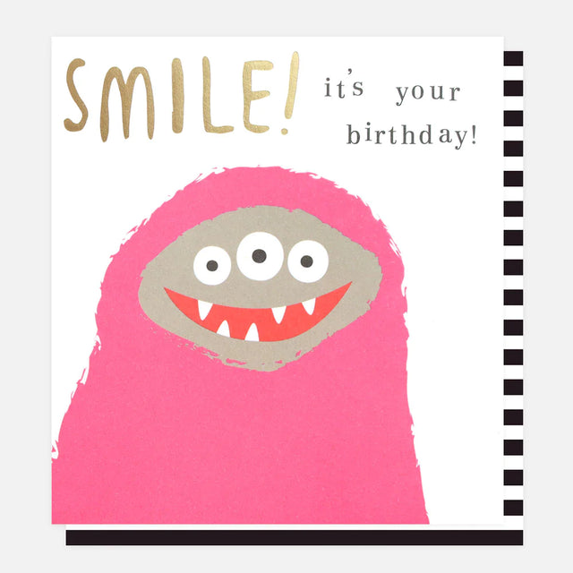 Smile! It's Your Birthday Card - Little Monsters - Caroline Gardner