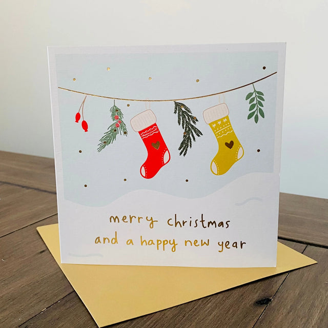 Christmas Stockings Card - Megan Claire