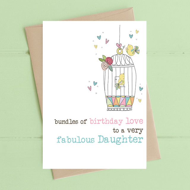 Birthday Love Fabulous Daughter Card - Dandelion Stationery