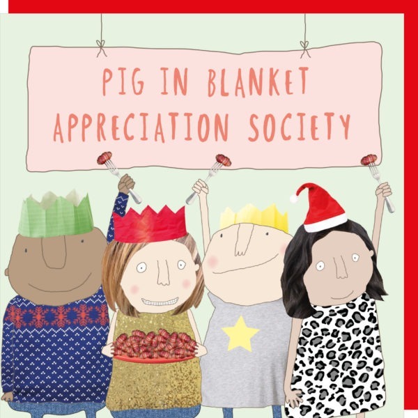 Society - Festive Rosie Christmas Card - Rosie Made A Thing