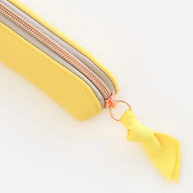 Yellow Slim Pencil Case - Caroline Gardner