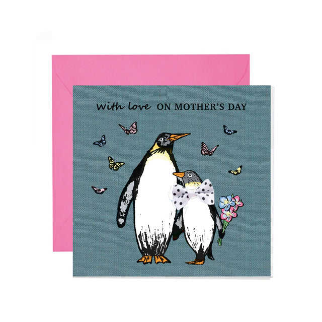 Mother's Day Penguins Card - Apple & Clover