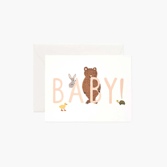 Baby Peach New Baby Card - Rifle Paper Co
