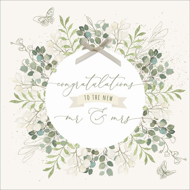 Congratulations New Mr & Mrs Card - Besotted - Handcrafted Card Company