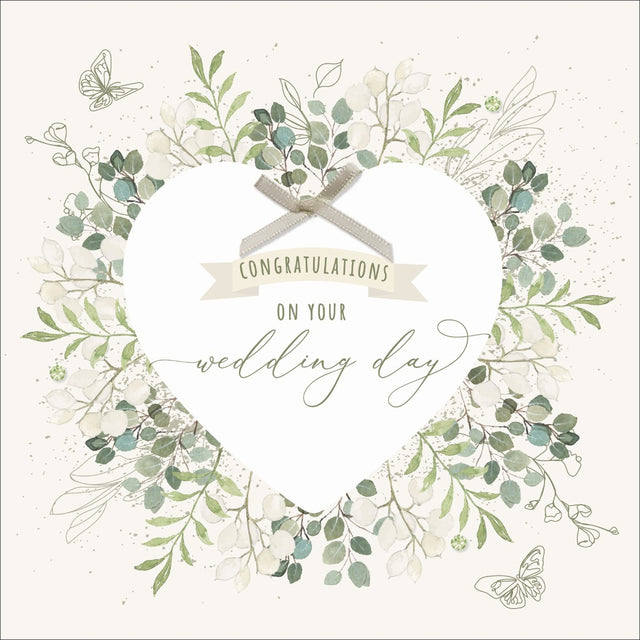 Congratulations On Your Wedding Day Card - Besotted - Handcrafted Card Company