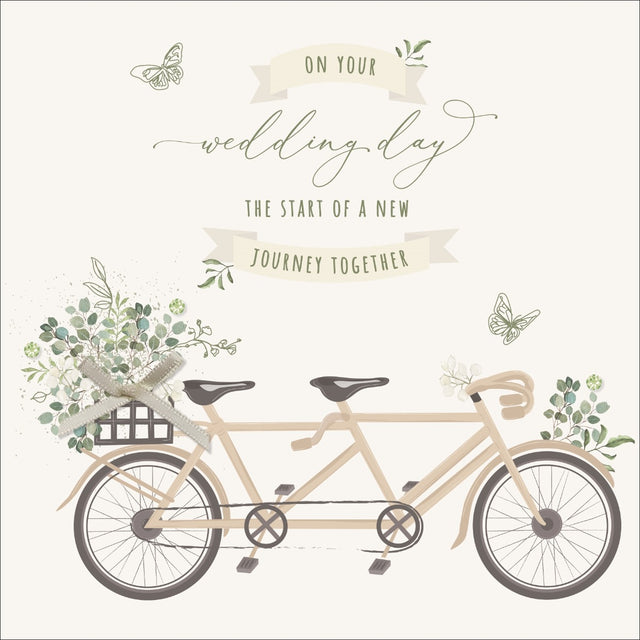 Wedding Day New Journey Together Card - Besotted - Handcrafted Card Company