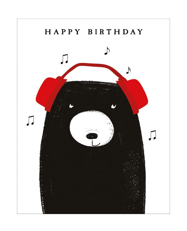 Bear and Headphones