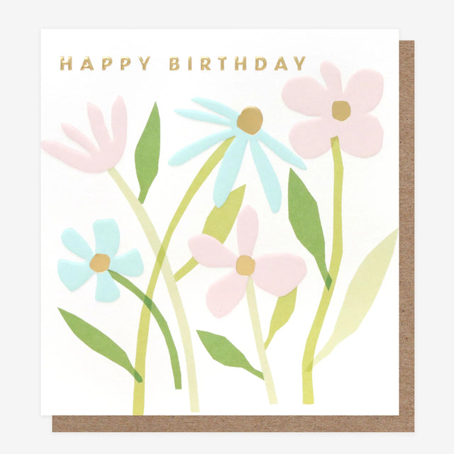 Birthday Spring Flowers Card - Caroline Gardner