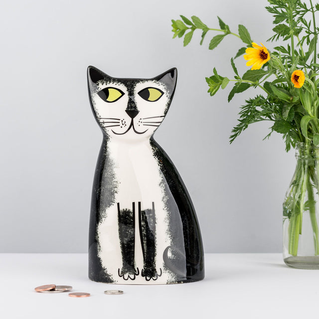 black-and-white-cat-ceramic-money-box-hannah-turner