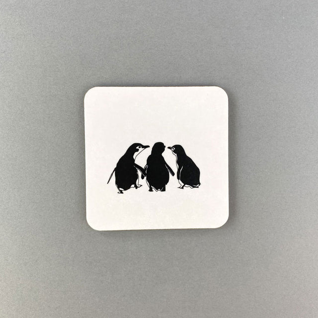 Brother & Sister Penguin Coaster - Penguin Ink