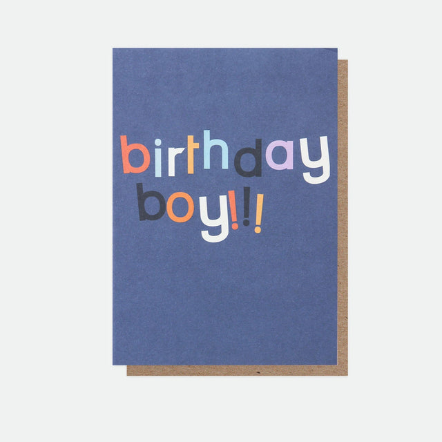 Birthday Boy Happy Birthday Card - Caroline Gardner